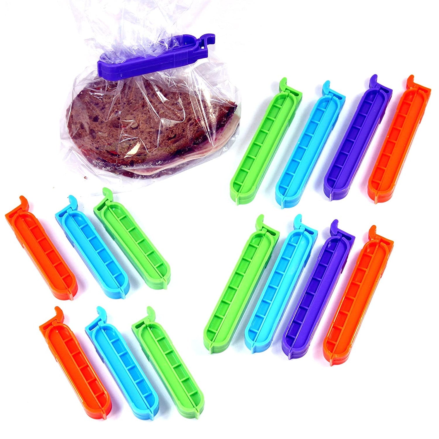 4068 Sealing clips, clips for food bags, freezer bag clips, plastic for packaging sweets and snacks in the kitchen DeoDap 4068 Sealing clips, clips for food bags, freezer bag clips, plastic for packaging sweets and snacks in the kitchen DeoDap